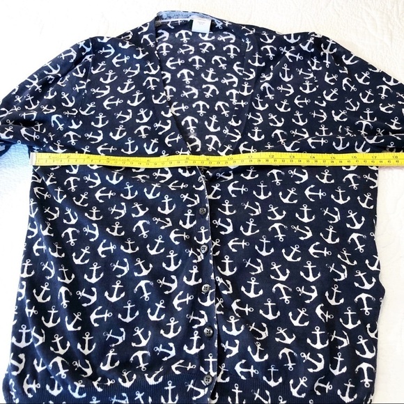 J. Crew The Clare Cardigan Anchor Print - S - Picture 7 of 9